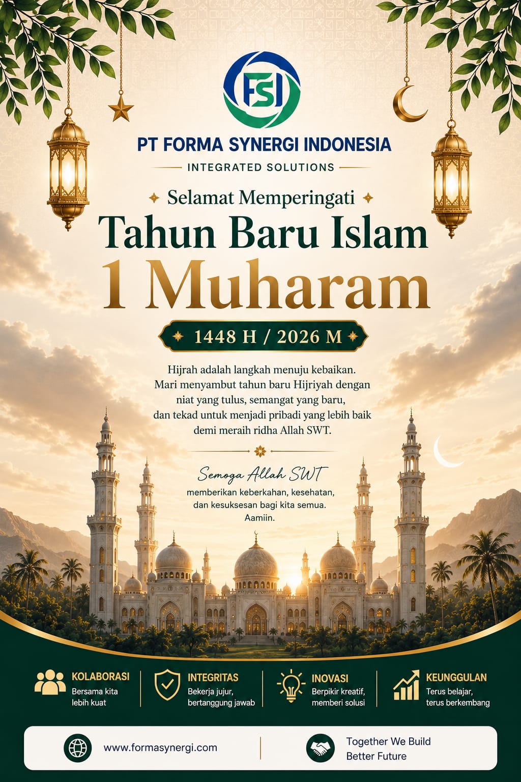 Selamat Tahun Baru Islam 1448H / 2026M - PT Forma Synergi Indonesia